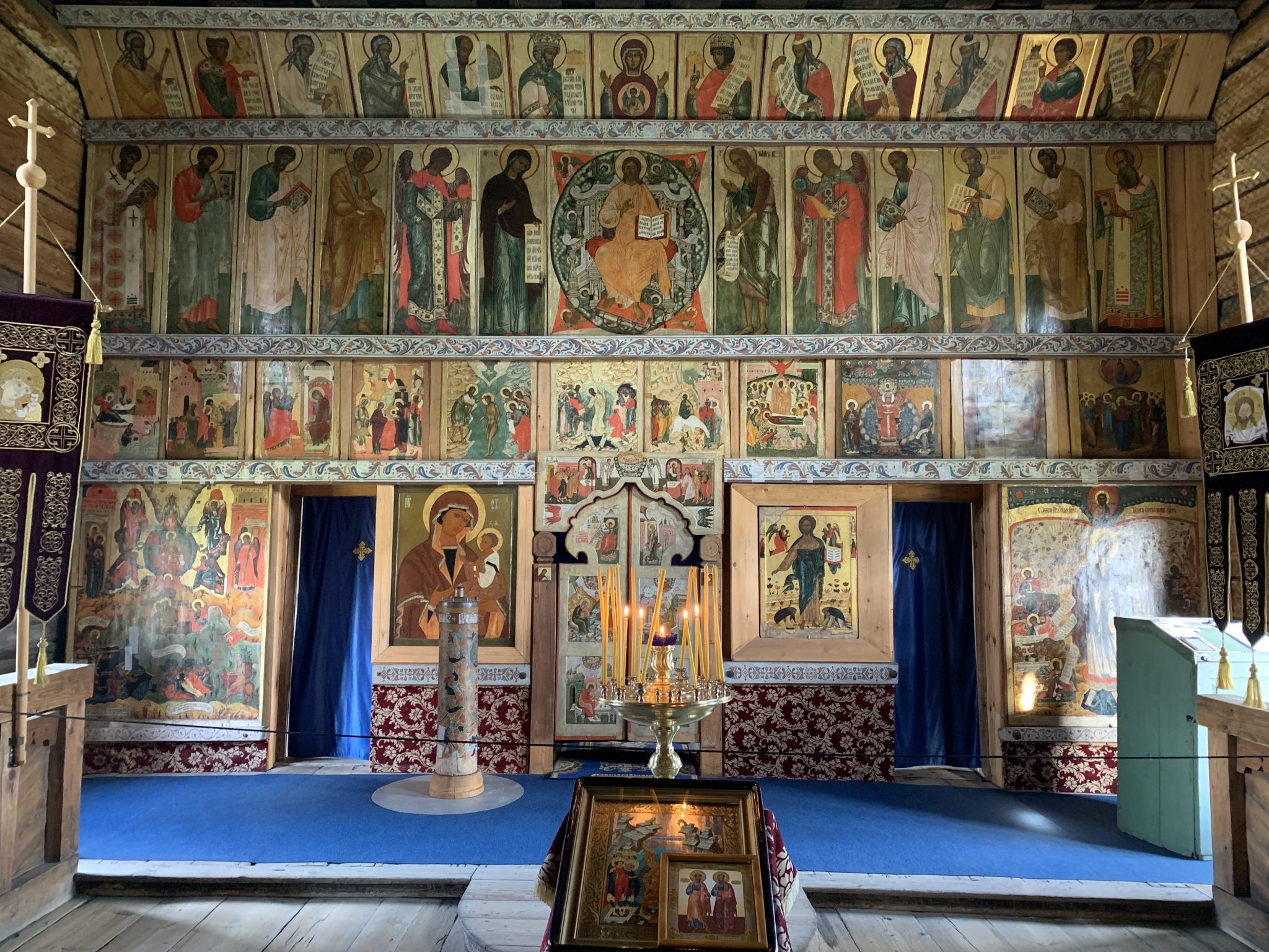Inside Church Kizhi Volga River