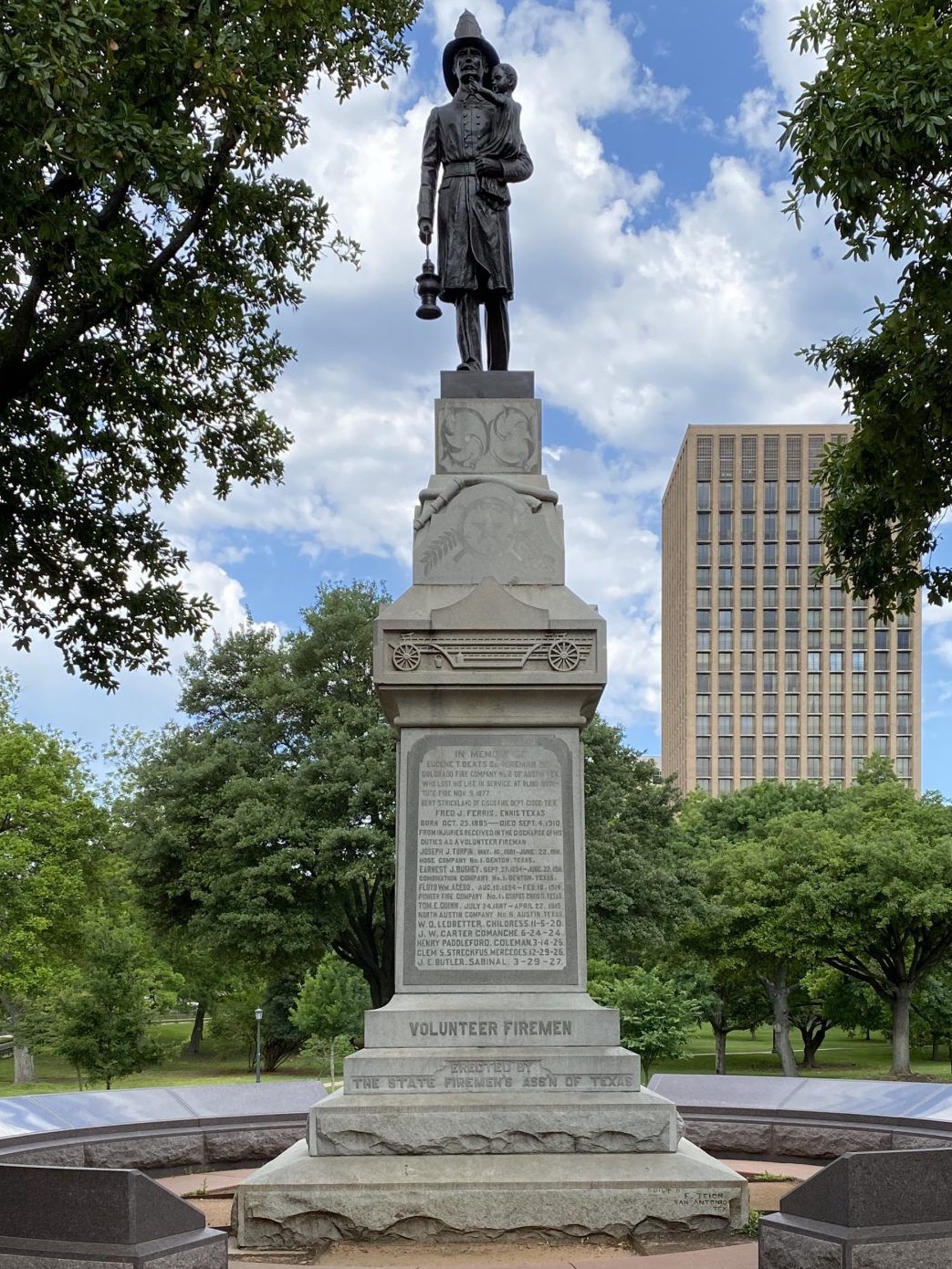 Volunteer Fireman's Monument at Texas Capital