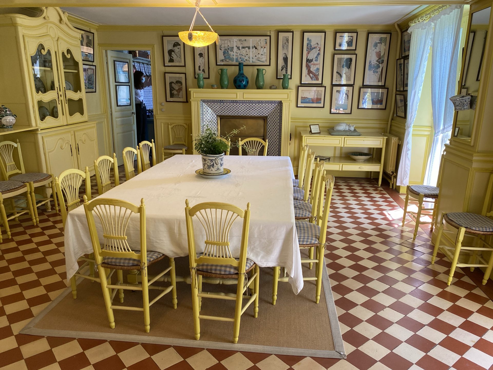 dining room of Claude Monet at Giverny